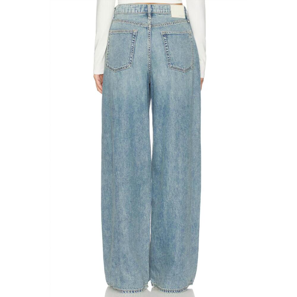 NEW RAG & BONE featherweight sofie wide-leg jeans in theo - Picture 4 of 4